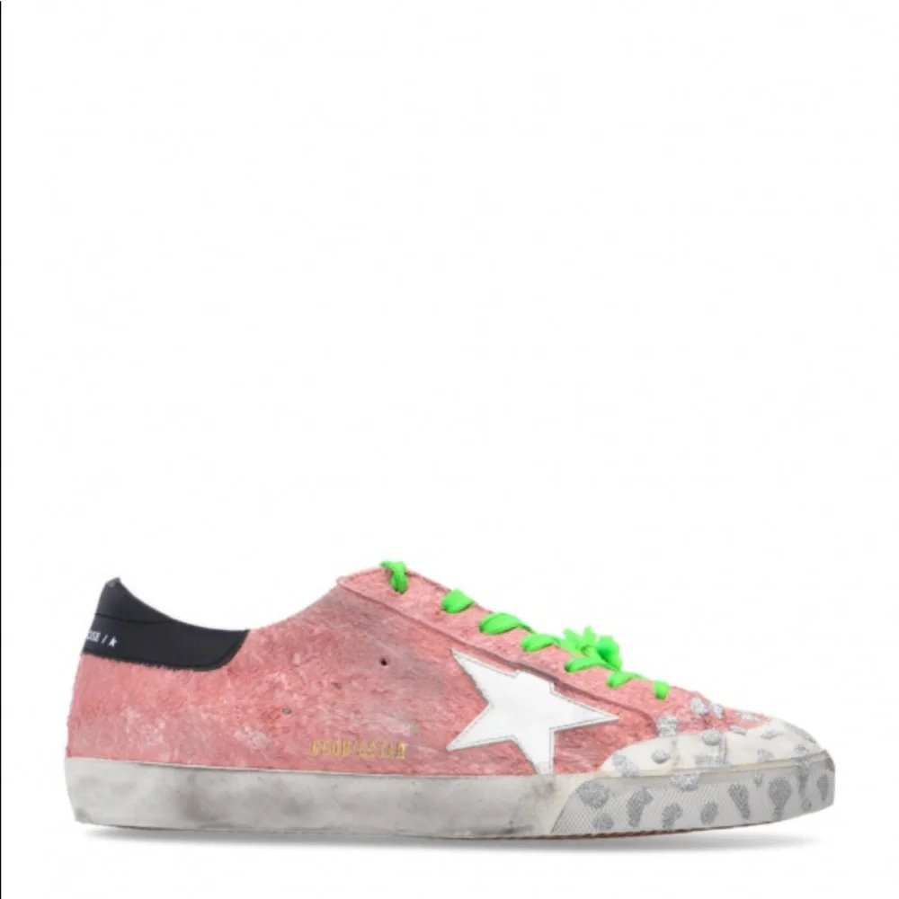 Golden Goose Super Star Penstar Pink Sneakers Size 40 - Picture 6 of 17